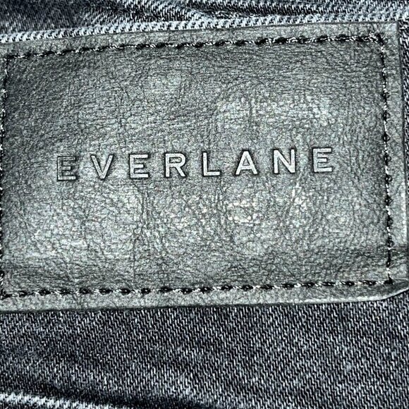 EVERLANE NWT The Original Cheeky Jean Size 28 High Rise Straight Crop -Black - Picture 13 of 13